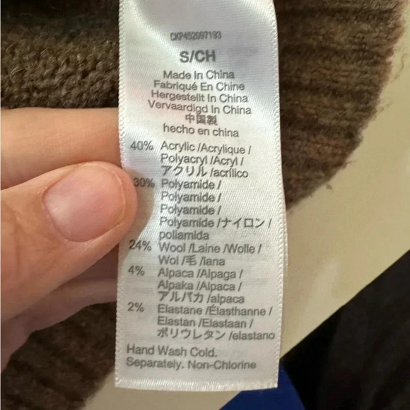 Madewell York Half-Zip Wool Alpaca Blend Pullover Sweater Women’s size small - Picture 8 of 12